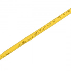 4.5mm Diameter Ratio 2:1 Heat Shrinking Shrinkable Tube Yellow 4M Long