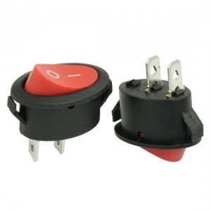 2 Pcs AC 6A/250V 10A/125V 2 Pin SPST ON/OFF Snap in Oval Boat Rocker Switch Red