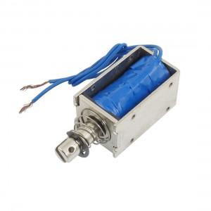 0.8Kg Holding Force Push Type Solenoid Electromagnet DC 12V 1.5A
