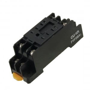 DIN Rail Mount 8 Pins Relay Socket Base PYF08A1 for H3Y-2 MY2NJ