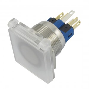 Waterproof Cover Momentary 20mm Thread Pushbutton Switch