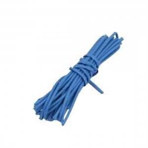 Ratio 2:1 0.8mm Dia Blue Polyolefin Heat Shrinkable Tube 2M 79"