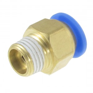 Pneumatic Air Tubing Push in 12mm Male Thread Connect Quick Fitting
