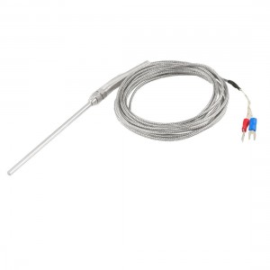 3 Meters 2 Spade Terminal K Type 0-400C Thermocouple Temperature Sensor Probe
