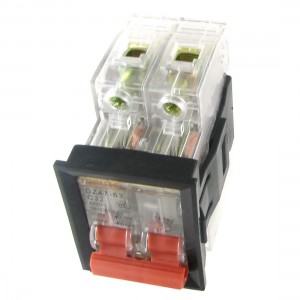 AC 400V 32A 2P Transparent Miniature Circuit Breaker with Mounting Bracket