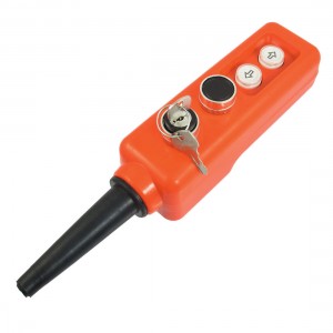 3-Position Key Lock Up Down Momentary Black Hoist Crane Pushbutton Switch