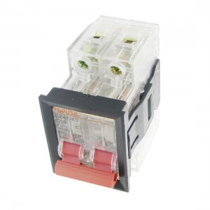AC 400V 10A 2P Transparent Miniature Circuit Breaker with Mounting Bracket