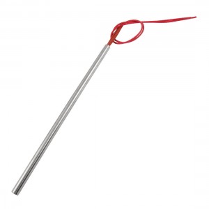9.8mm x 250mm Red Wire Lead Cartridge Heater Heating Element AC 380V 600W