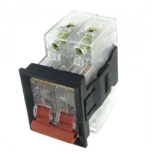 AC 400V 16A 2P Transparent Miniature Circuit Breaker with Mounting Bracket