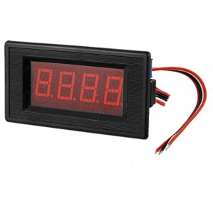 Red Lamp Display Ampere Gauge Panel Meter DC 250A 75MV