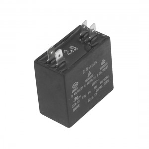 450VAC 2.5uF 4 Terminals Air Conditioner Fan Run Capacitor