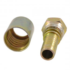 Hex Bushing 3/4" PT Female Threaded Oil Pipe Connector Barb Hose Coupler