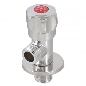 Bathroom Shower 20.5mm Male Thread Chrome Plated Water Tap Angle Valve