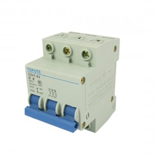 6A Rated Current Three Pole Miniature Circuit Breaker