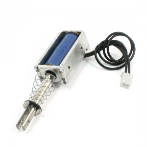 4mm Stroke 100g Force 2 Pin Balance Plug Solenoid Electromagnet DC5V 1.11A