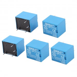 5 Pcs JOC-3F(T73) DC 12V Coil Electromagnetic Power Relay 4 Pin SPST