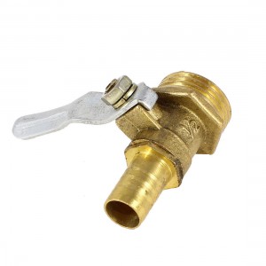10mm Hose Barb to 1/2 PT Male Thread Gas Pneumatic Brass Ball Valve