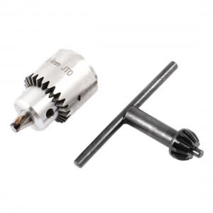 0.3-4mm Capacity Taper Mounted Lathe Chuck w Key Tool