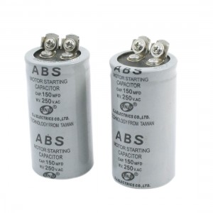 2Pcs AC250V 150MFD 150uF 2 Screw Terminals Motor Starting Capacitor