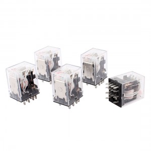 AC 24V Coil 4PDT 14-Pin Red LED Lamp General Purpose Power Relay 5 Pieces