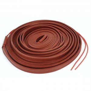 Red Waterproof Heater Strip Band Pipe Heating Cable 15mm Width 10M Long 48V