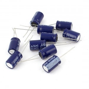 10Pcs 10mm x 16mm Aluminum Polarised Electrolytic Capacitor 10V 1000uF