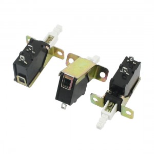 3 Pcs 2P SPST Spring Loaded Locking Push Button Switch