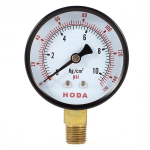 Replacing Round Shaped Dial 0-150 psi Pneumatic Compressed Air Pressure Gauge