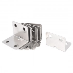 Shelf Door 32mm x 25mm 90 Degree 4 Mount Holes Angle Brackets 10 Pcs