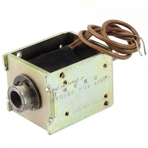 12mm/400g Wired Open Frame Push Pull Type Solenoid Electromagnet DC 48V 1.26A