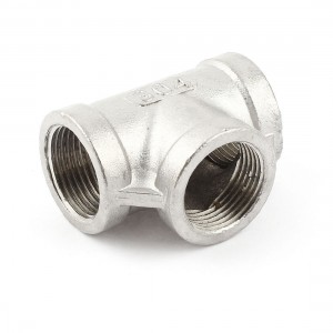 3/4BSPP Female T Shaped 3-Way Stainless Steel Pipe Connector Quick Fitting