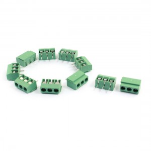 10pcs 120 3P 3 Position 3 Pin 5mm Pitch Screw Terminal Block 300V 10A