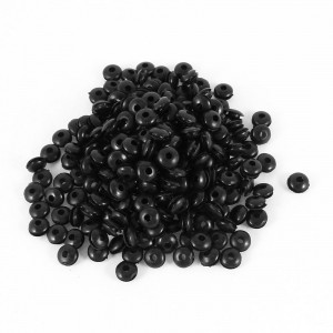 300Pcs Double Sided Armature Wire Rubber Grommets Ring 3mm Dia