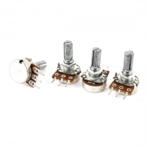4 Pcs Single Linear 20mm Shaft Control Volume Potentiometers 10K Ohm WH148