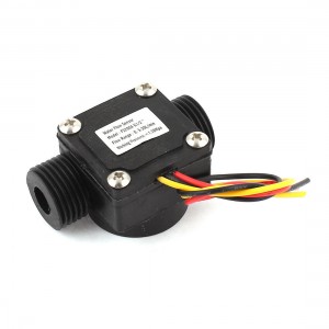 Plastic Shell 0.5-30L/min 1.2Mpa G1/2 Thread Water Flow Rate Sensor Flowmeter