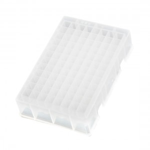 Lab 1.2ml 96 Square Shape Hole Well PCR Plate for DNA RNA Extraction