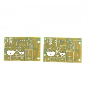 70mm x 46mm LM317 Voltage Regulator Power Supply PCB Blank Board 2 Pcs