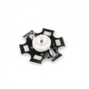 20-30LM 1 Watt 350mA Red Light LED Emitter Lamp Bead w Heat Sink Base