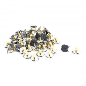 50 Pcs 4x4x3.5mm 4 Pin PCB Momentary Tactile Tact Push Button Switches
