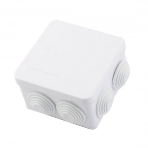 ABS IP55 Waterproof Square Junction Box Plain Press on Lid  85x85x50mm