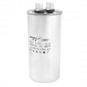 CBB65 AC 450V 30uF Capacitance 5% Motor Capacitor for Air Conditioners