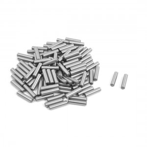 100 Pcs Stainless Steel 3.1mm x 13mm Dowel Pins Fasten Elements Silver Tone