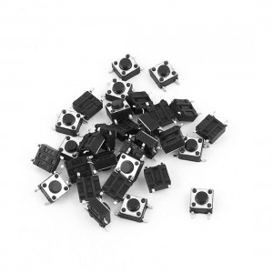 20 x Panel Mounted SMD SMT Momentary 4Pin SPST Tactile Tact Switch 6mmx6mmx4.3mm