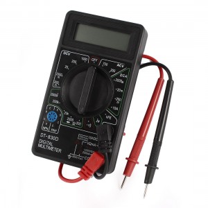 DT-830D AC DC Voltage Current Resistance hFE Digital LCD Multimeter w Test Leads
