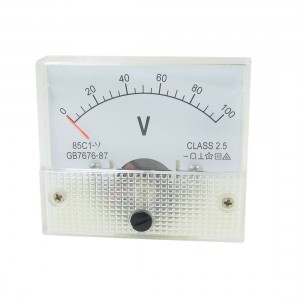 85C1-V DC 0-100V Rectangle Analog Panel Volt Meter Voltmeter Gauge
