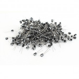 1000 Pcs 5mm x 5mm 10UF 50V Polarized Radial Electrolytic Capacitor