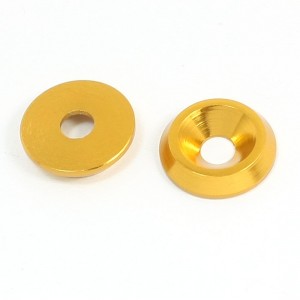 2 Pcs Aluminium Alloy Washer Spacer 4mm x 14mm x 3mm for RC Model Toy