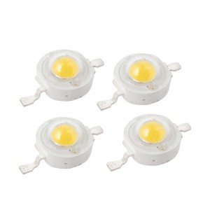 4pcs 1W Power Warm White LED Bright Light Bead Emitter 110-120LM 2900K-3300K
