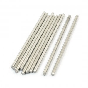 10Pcs Hardware Tool Stainless Steel 50x2mm Transmission Round Rods