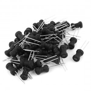 50Pcs 220uH Inductance 6x10mm 2 Pins Radial Leaded Inductors